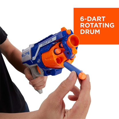 Nerf N-Strike Elite Disruptor | 6-Dart Rotating Drum, Slam Fire