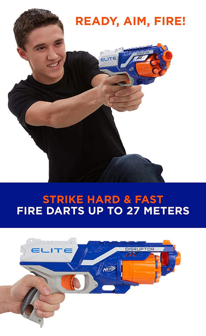 Nerf N-Strike Elite Disruptor | 6-Dart Rotating Drum, Slam Fire