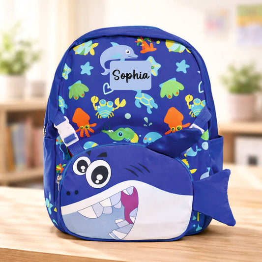 Ocean Explorer For Todlers & Kids -Captain Blue Shark Backpack