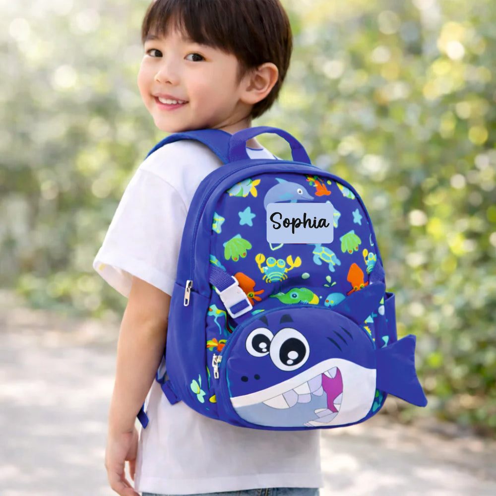 Ocean Explorer For Todlers & Kids -Captain Blue Shark Backpack