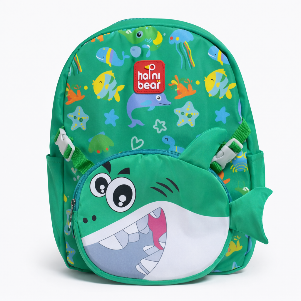Ocean Explorer For Todlers & Kids - Jolly Green Shark Backpack