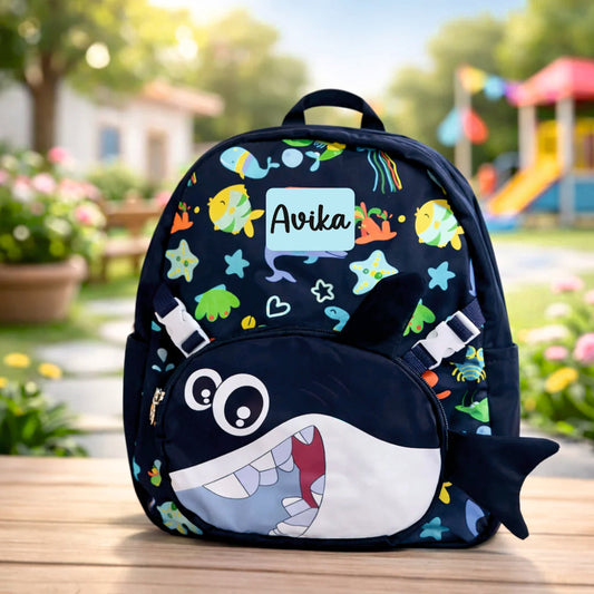 Ocean Explorer For Todlers & Kids - Midnight Fin Shark Backpack