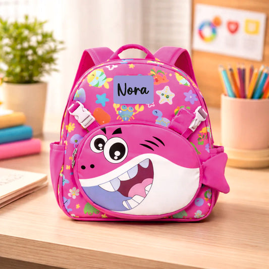 Ocean Explorer For Todlers & Kids - Sunny Pink Shark Backpack