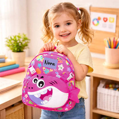 Ocean Explorer For Todlers & Kids - Sunny Pink Shark Backpack