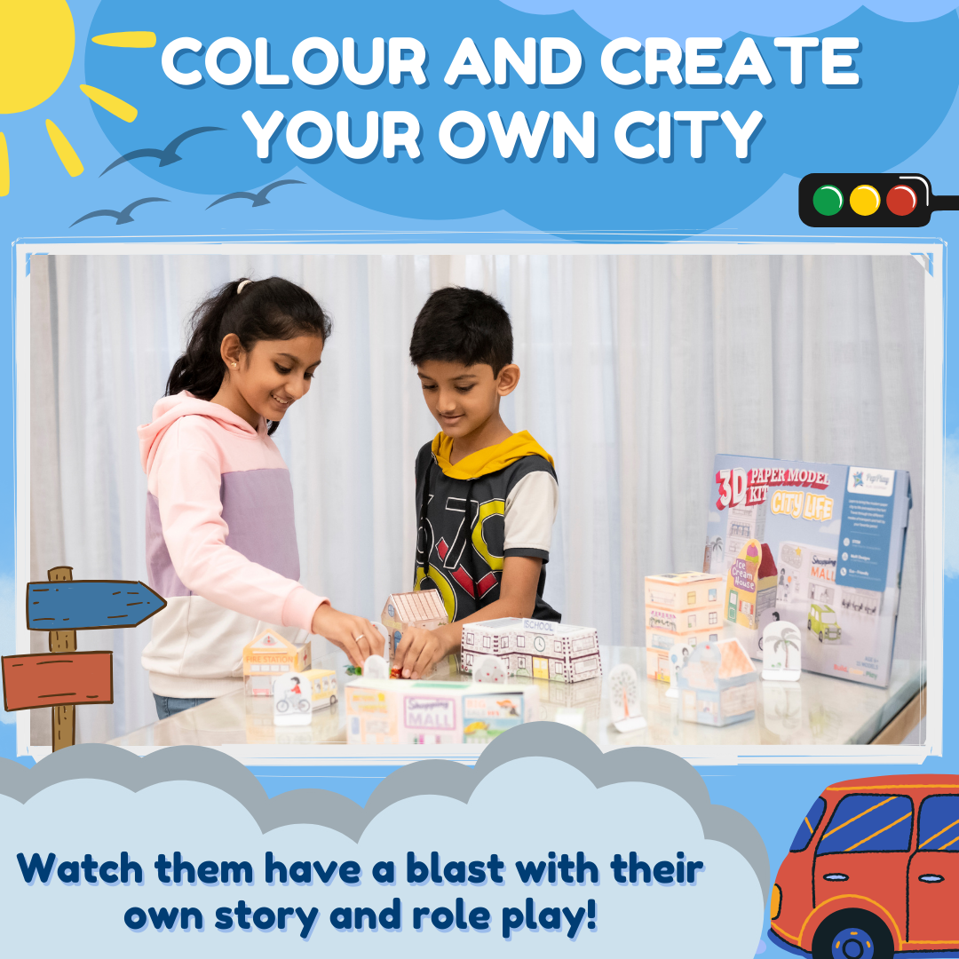 PEPPLAY 3D PAPER MODEL KIT- CITY LIFE