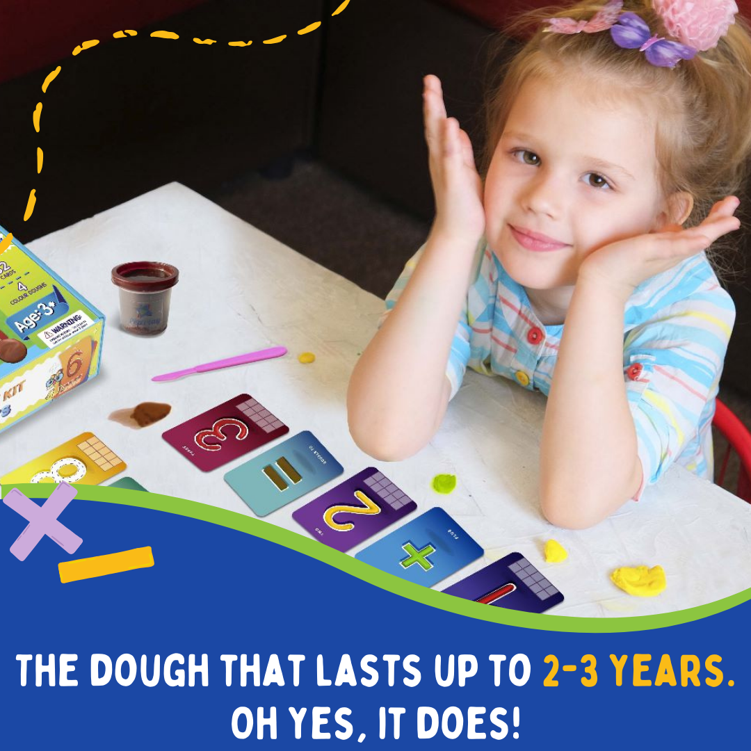 PEPPLAY DOUGH ART KIT - NUMBERS