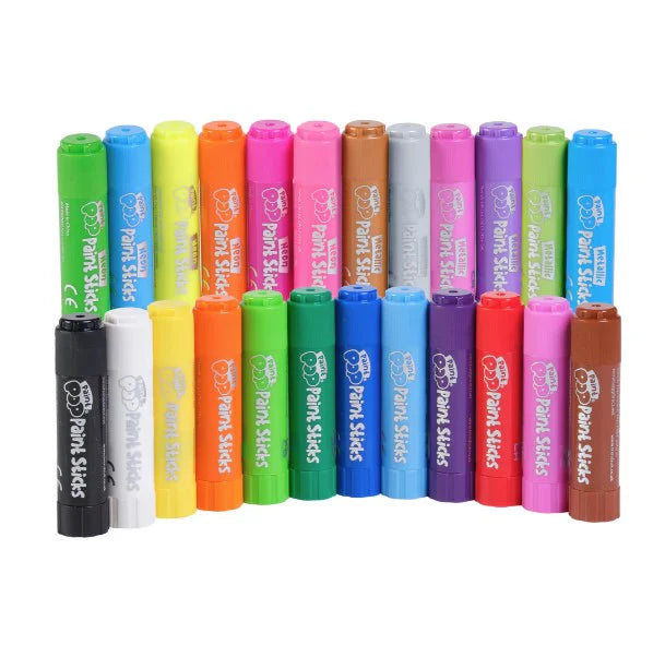 Paint Pop: Assorted Colors Quick Dry Paint Sticks, Pack of 24