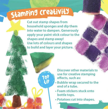 Paint Pop: Assorted Colors Quick Dry Paint Sticks, Pack of 24