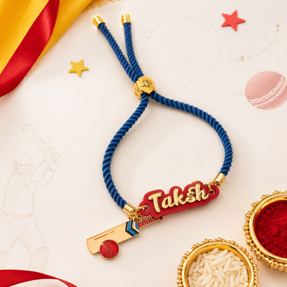 Babble Wrap Personalised Cricket Champ Rakhi