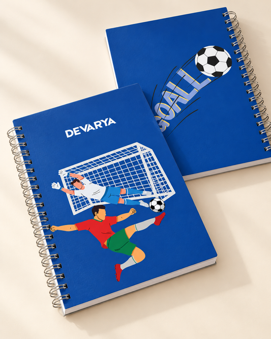 Personalised Football Spiral Notebook for Kids