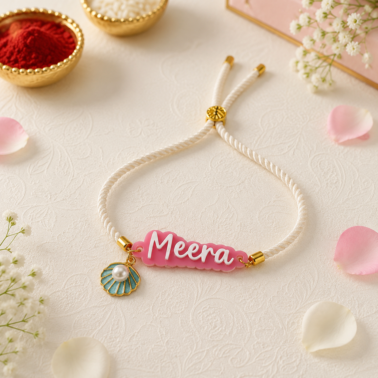Babble Wrap Personalised Ocean Pearl Rakhi