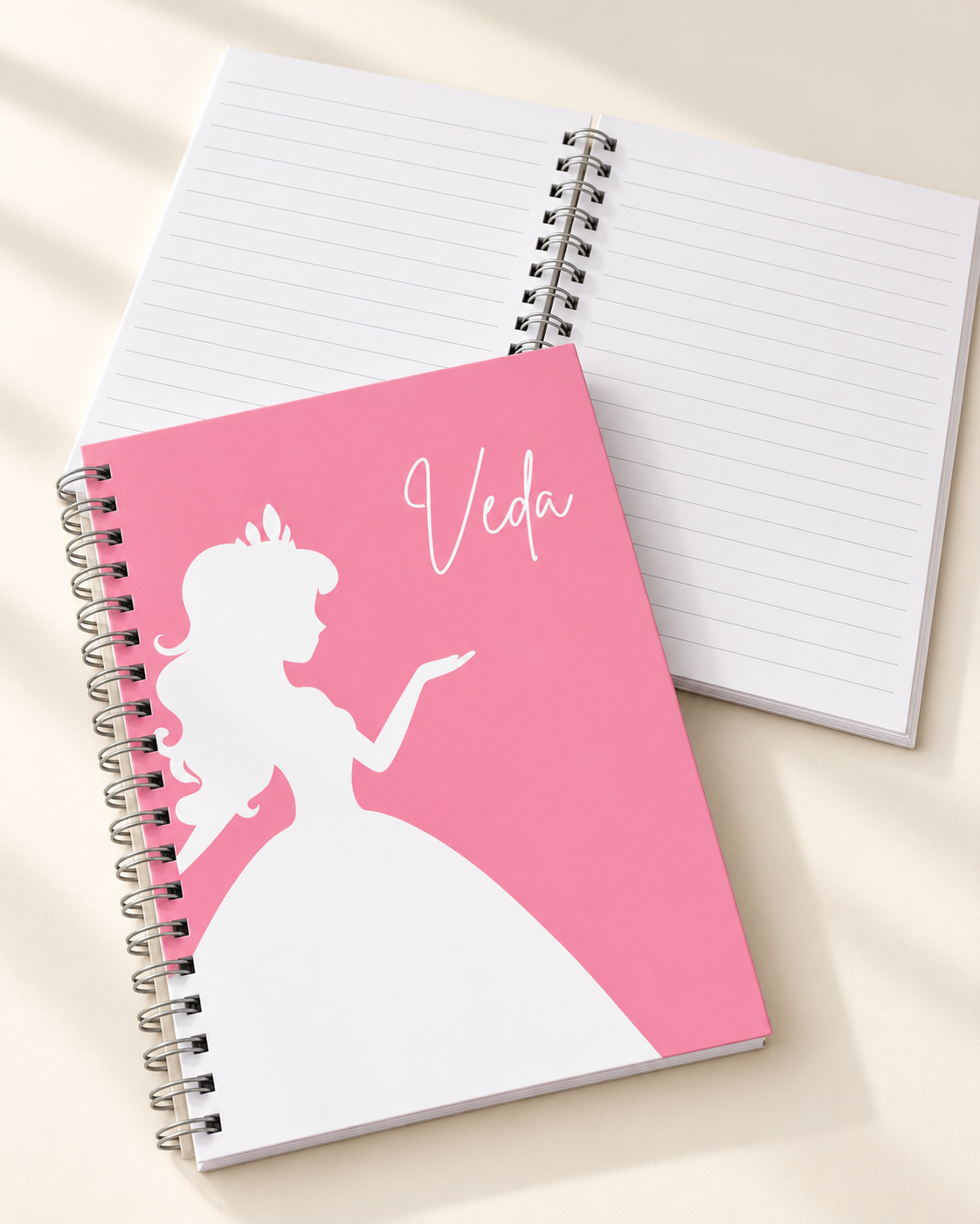 Personalised Princess Spiral Notebook for Kids