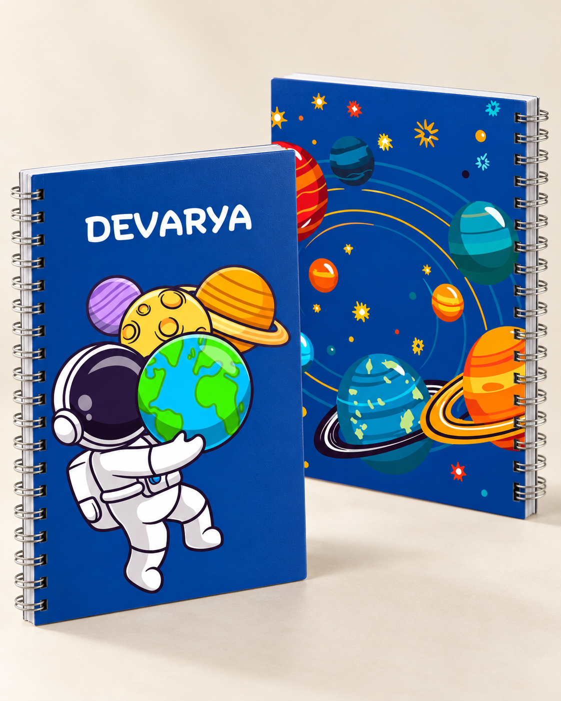 Personalised Space Spiral Notebook for Kids