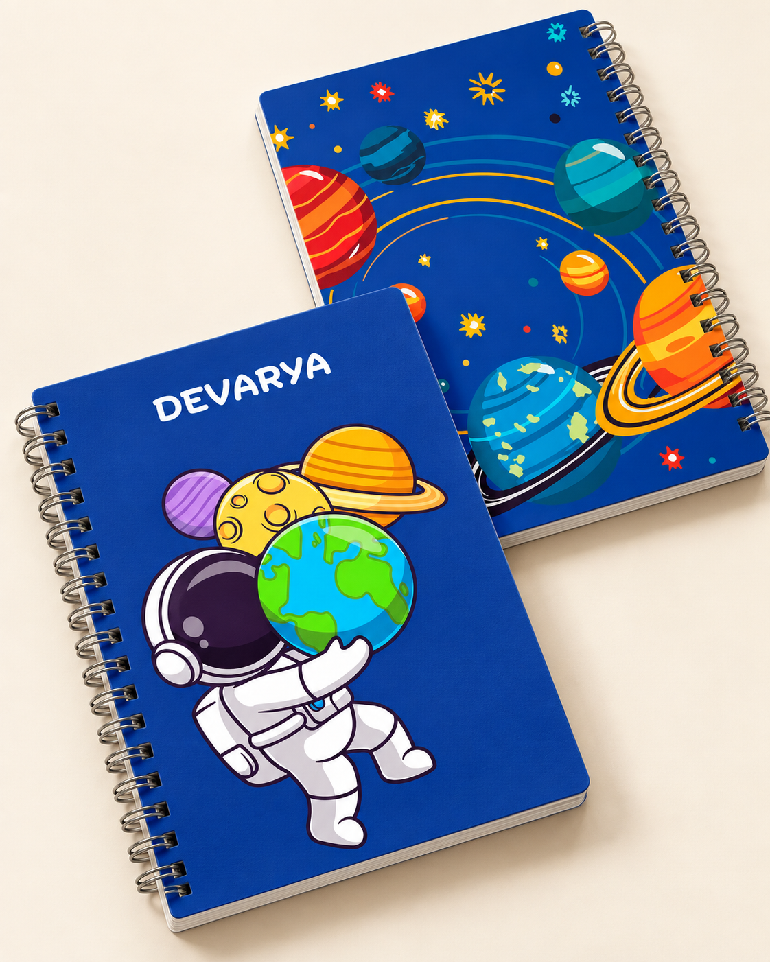 Personalised Space Spiral Notebook for Kids