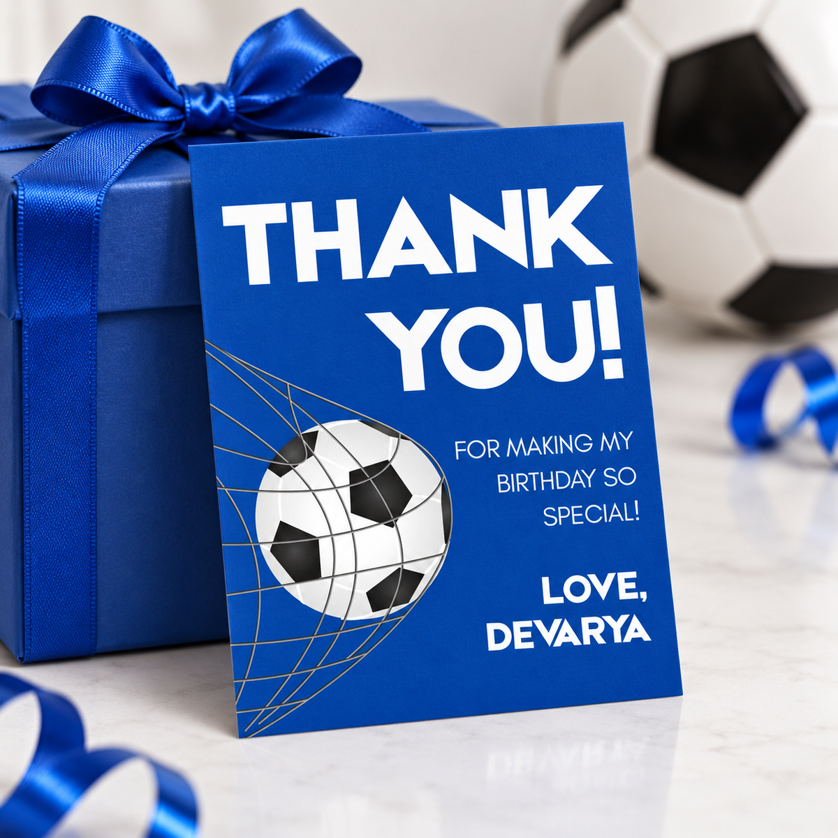 Personalised Thank You Tag | Goal