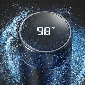 Water Bottle with LED Temperature Display - 500 ml