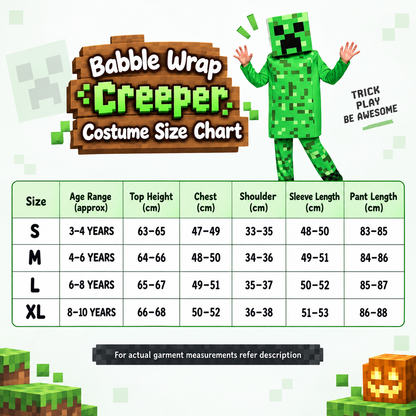 Pixel Creeper Halloween Costume