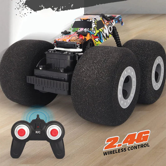🚗💨Remote control Monster Stunt Truck – High-Speed, 360° Spinning Fun for Kids 6+!