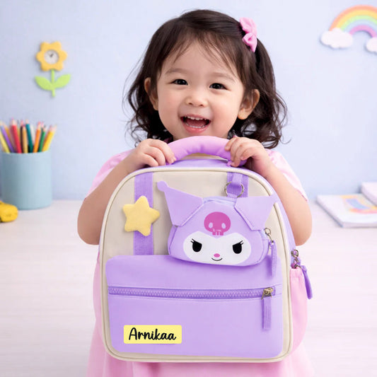 Princess Bunny Preschool Backpack with Mini Pouch