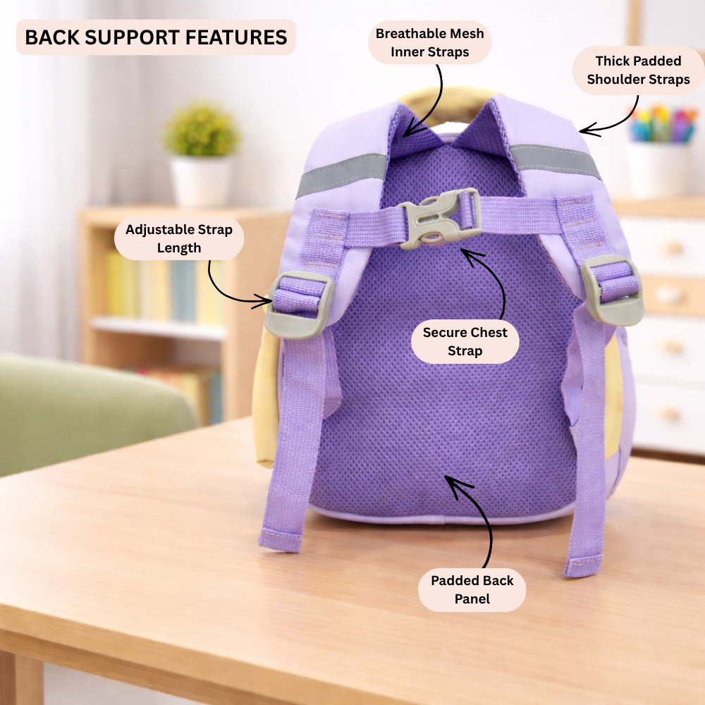 Rainbow Butterfly Preschool Backpack with Mini Pouch