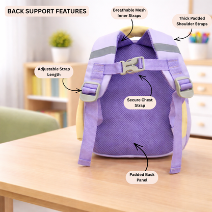 Rainbow Butterfly Preschool Backpack with Mini Pouch