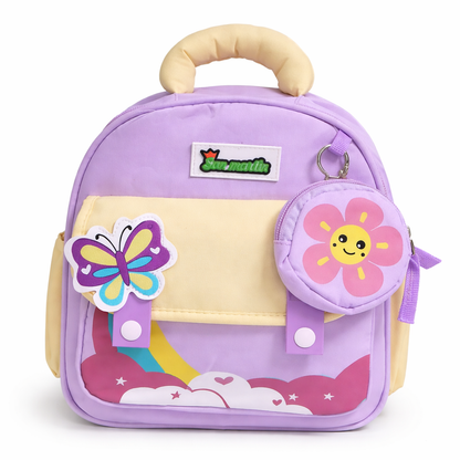 Rainbow Butterfly Preschool Backpack with Mini Pouch