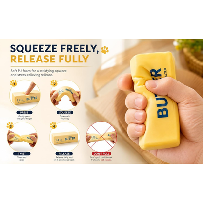  Realistic Butter Stick Squishy | Portable 40g | Perfect For Teens & Adults