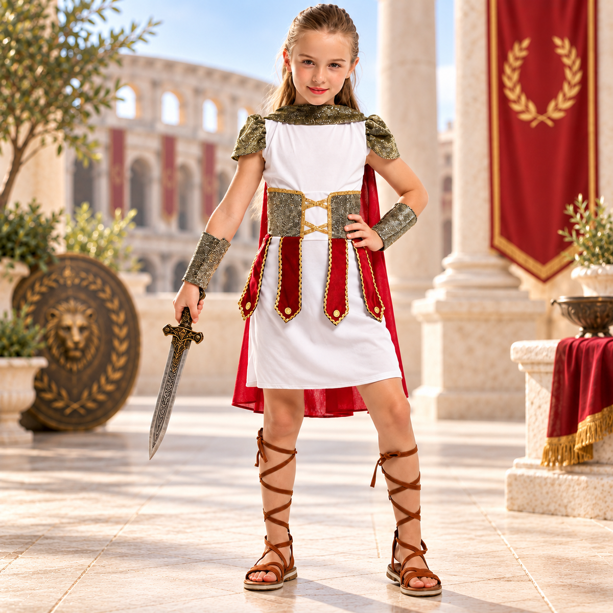 Halloween costume - Roman Gladiator Princess