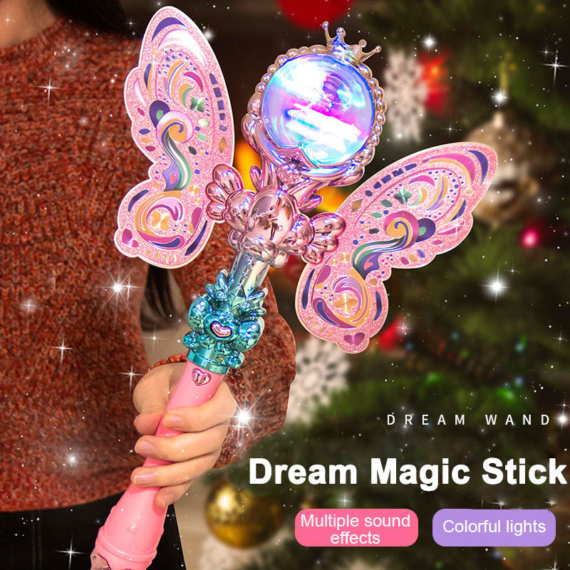 Rotating LED Light-Up Fairy Wand