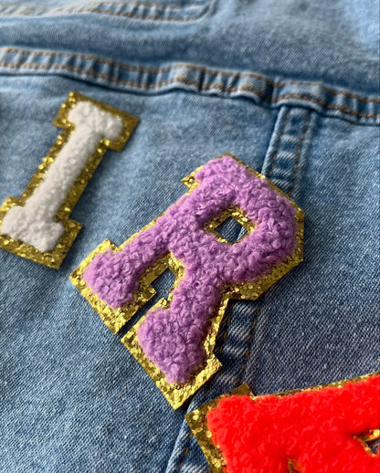 🧥✨ Personalized Kids’ Denim Jackets – Custom Name Patch Style