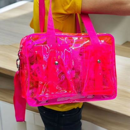 🌈 Stylish Transparent Tote Bag – Customizable, Lightweight & Built for Everyday Adventures
