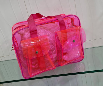 🌈 Stylish Transparent Tote Bag – Customizable, Lightweight & Built for Everyday Adventures