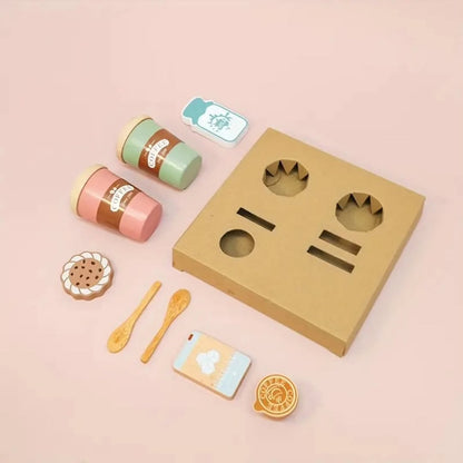 Coffee Time Pretend Play Set for Kids ☕  🍪