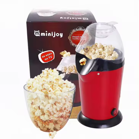 Electric Automatic Popcorn Maker – Hot Air Popcorn Machine for Healthy, Oil-Free Snacks