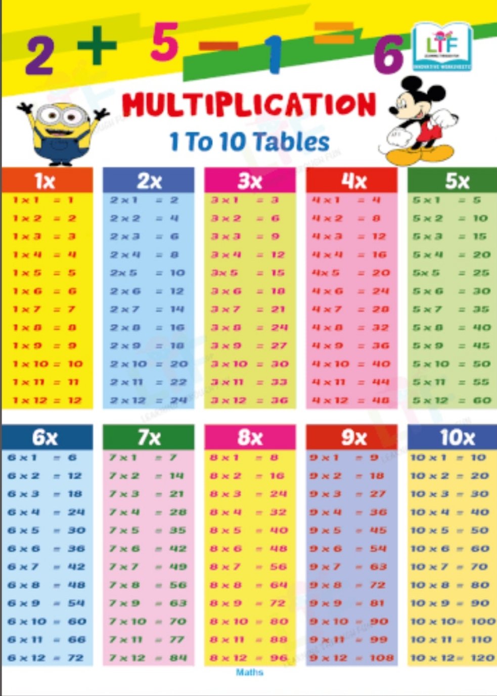 Maths Champions worksheet