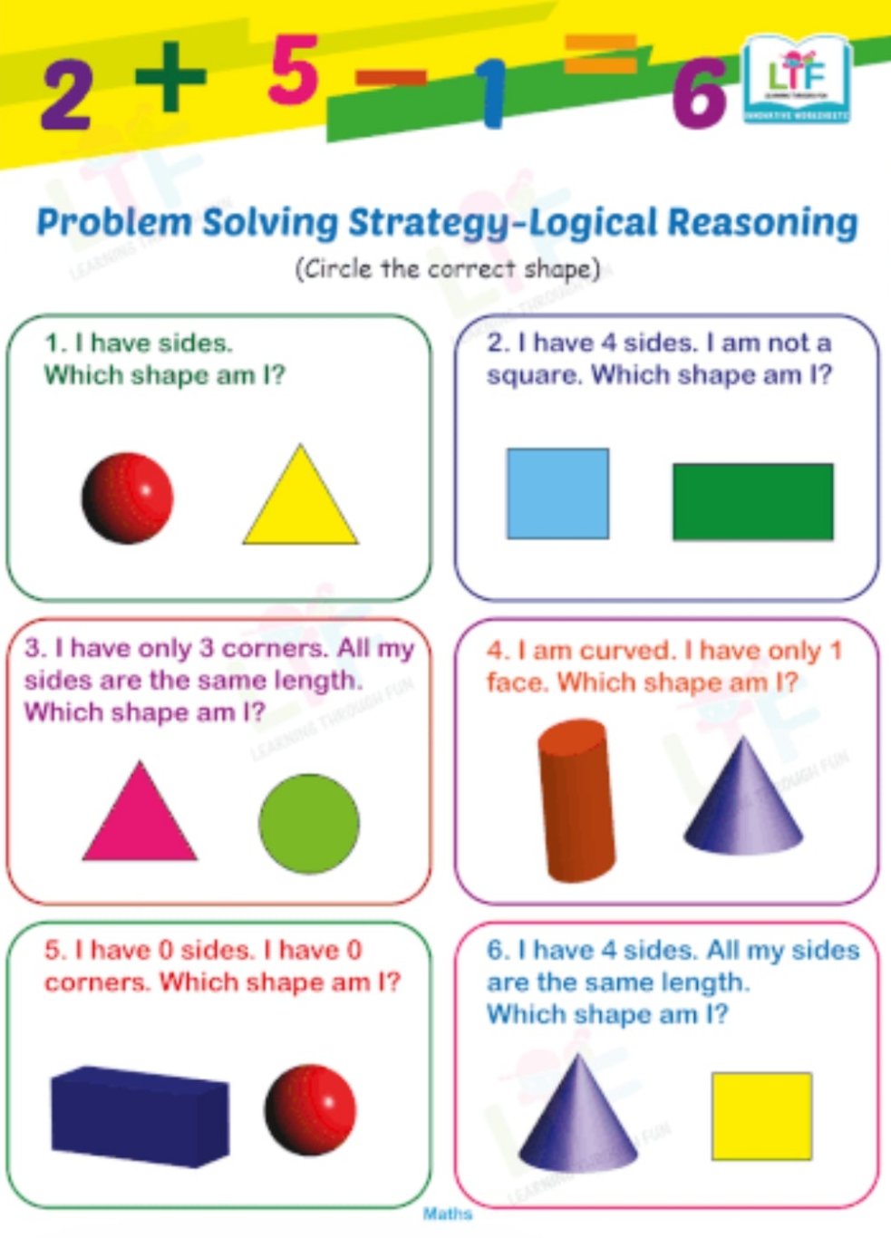 Maths Champions worksheet