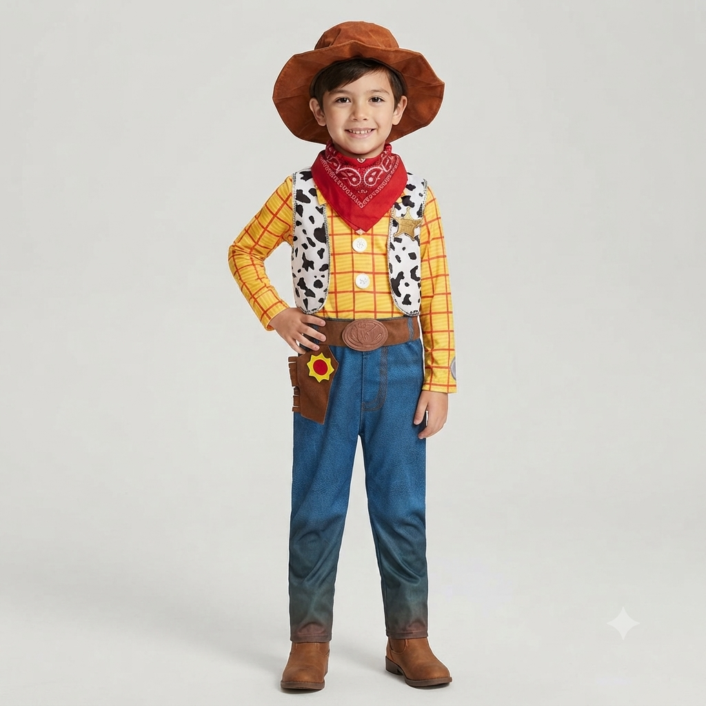 Sheriff Woody Cowboy Costume for Halloween