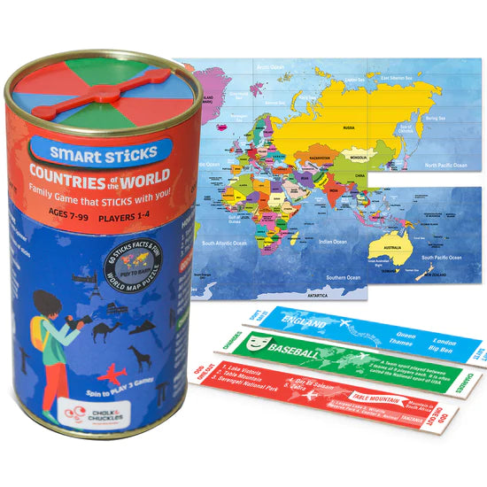 Smart Sticks- Countries of the World (A Game and Puzzle)