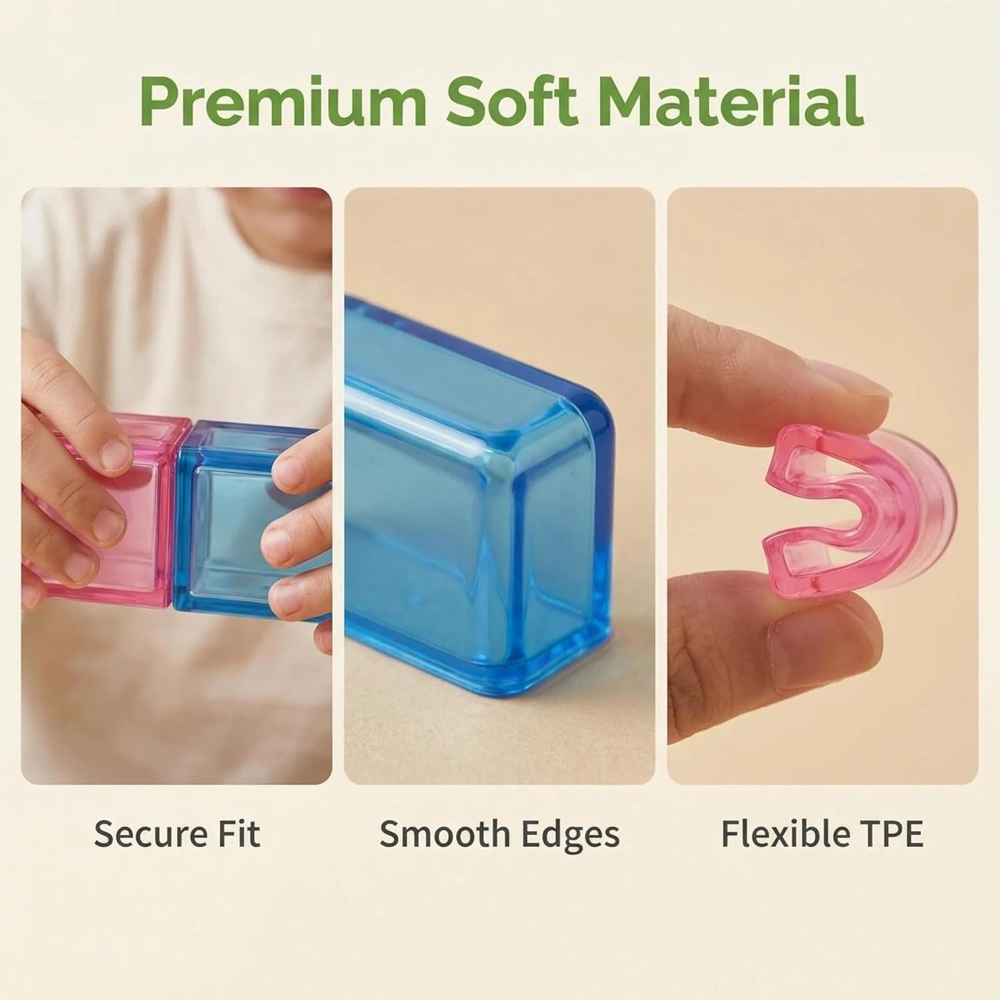 Soft Jelly Building Blocks for Kids, Flexible Translucent Interlocking Toy Bricks