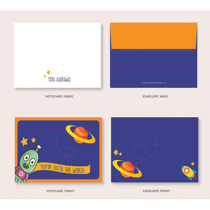 Folded-Notecards + Envelopes - Set of 25