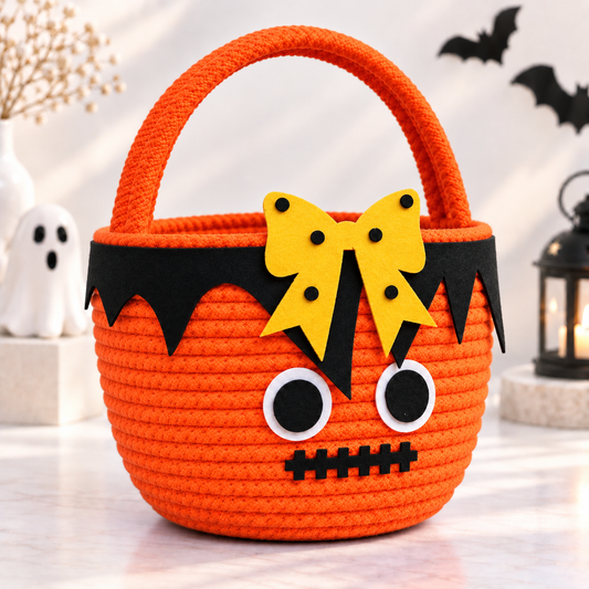 Spooky Bow Monster Basket