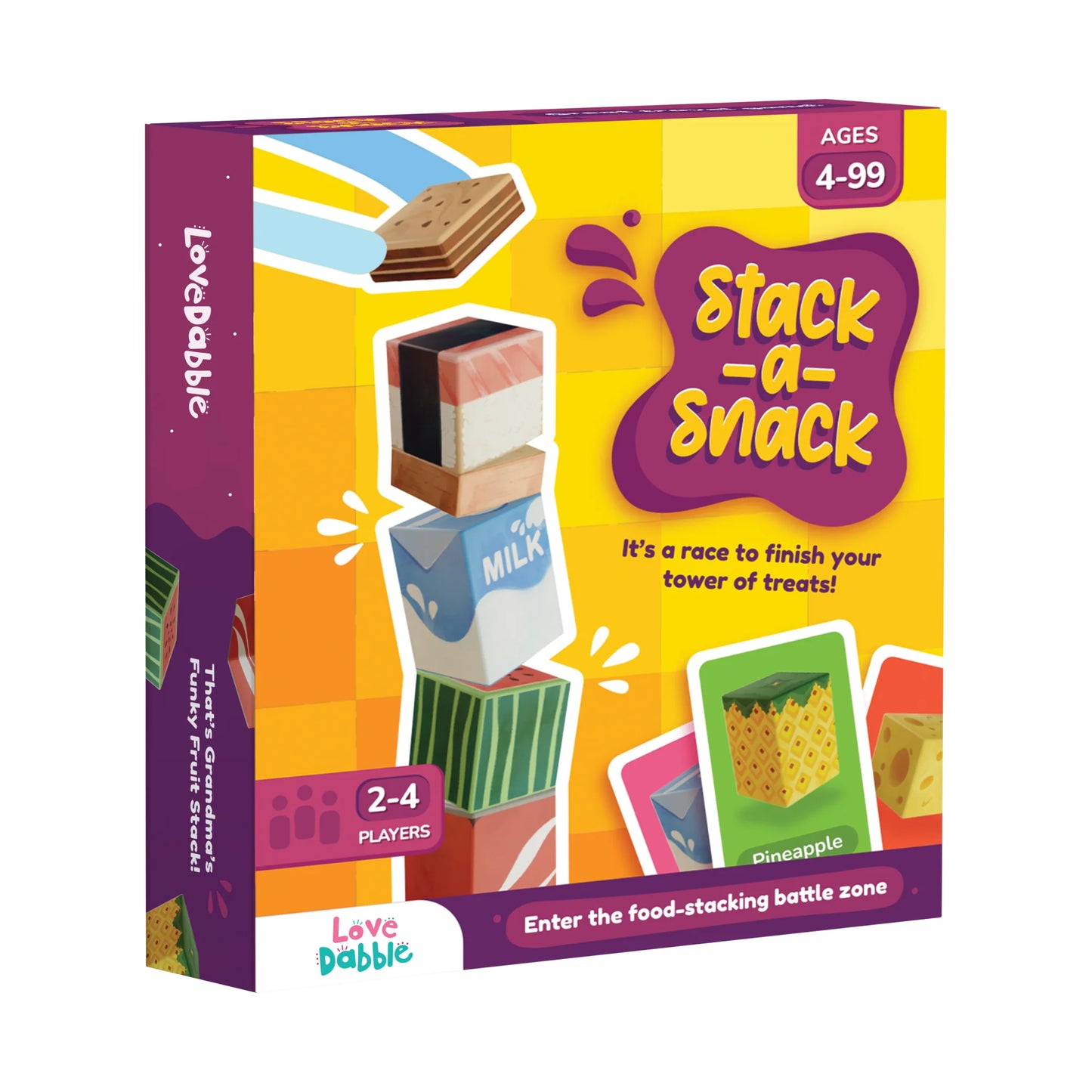Stack-a-Snack Card Game for Kids