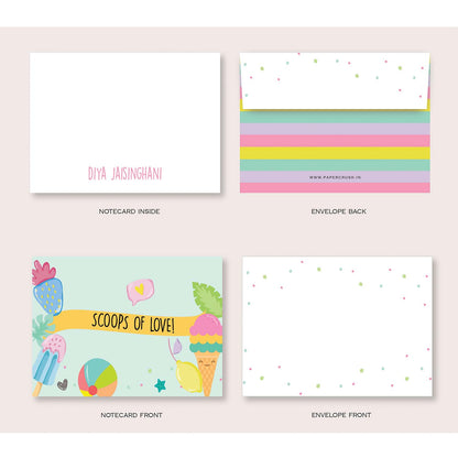 Folded-Notecards + Envelopes - Set of 25