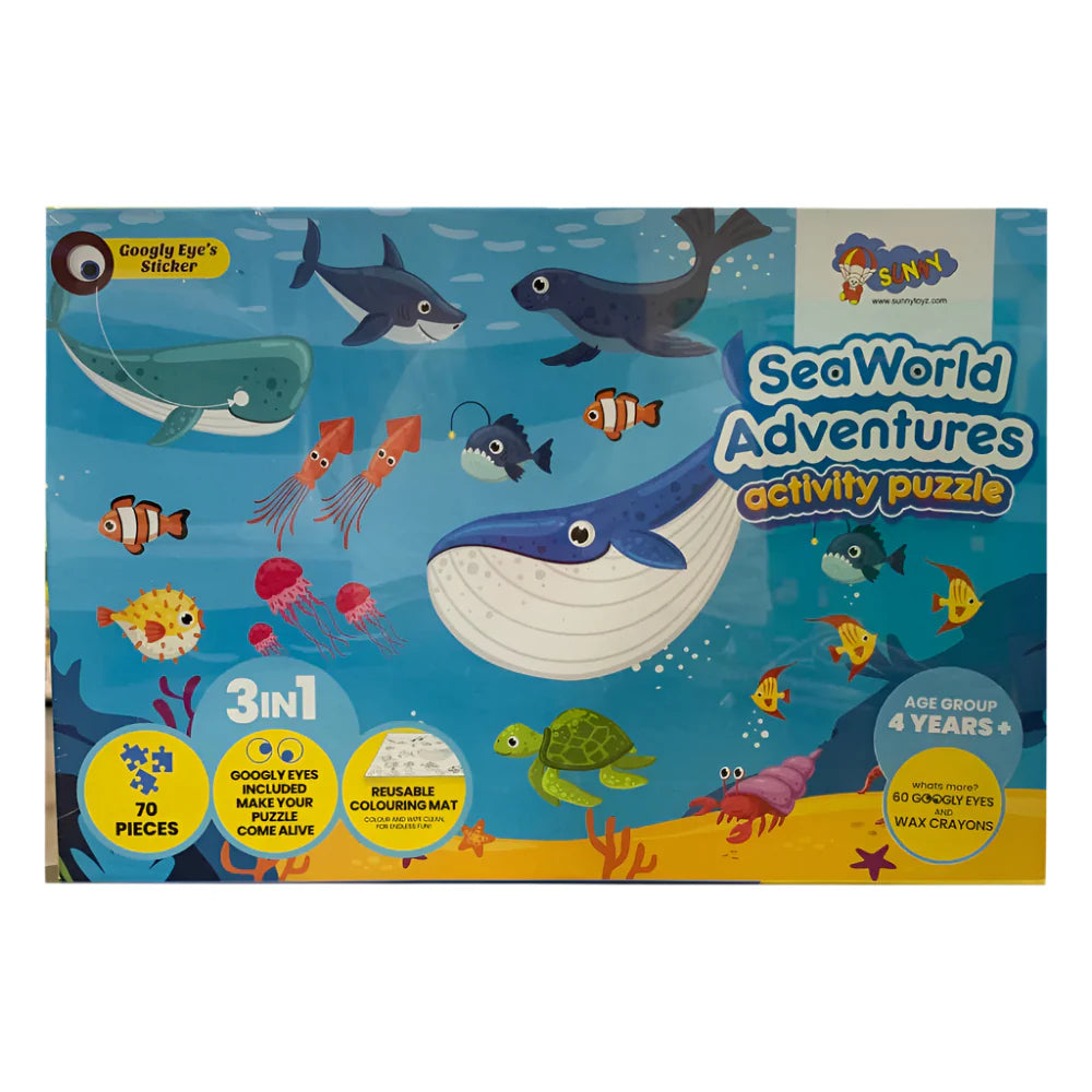 Sea World Adventure 3 IN 1 Activity Puzzle
