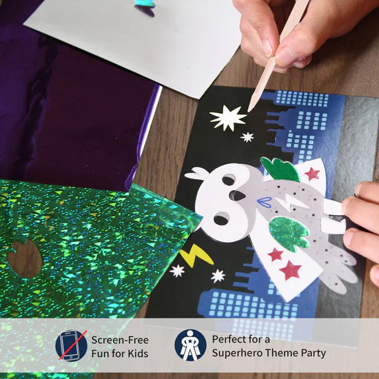 Fabulous Foil Art Superhero Animals