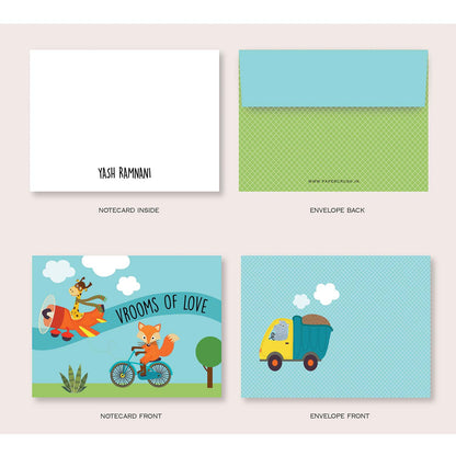 Folded-Notecards + Envelopes - Set of 25