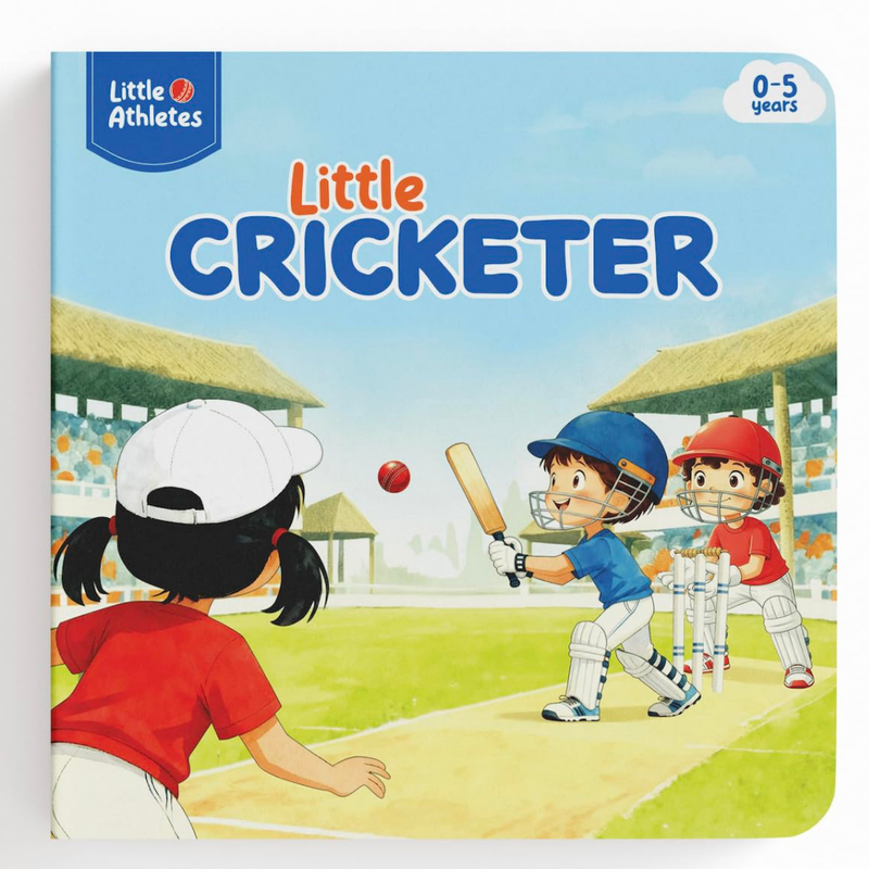 Little Athletes: Little Cricketer – Cricket Board Book for Toddlers