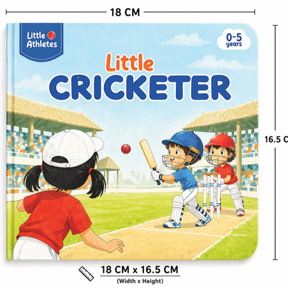 Little Athletes: Little Cricketer – Cricket Board Book for Toddlers