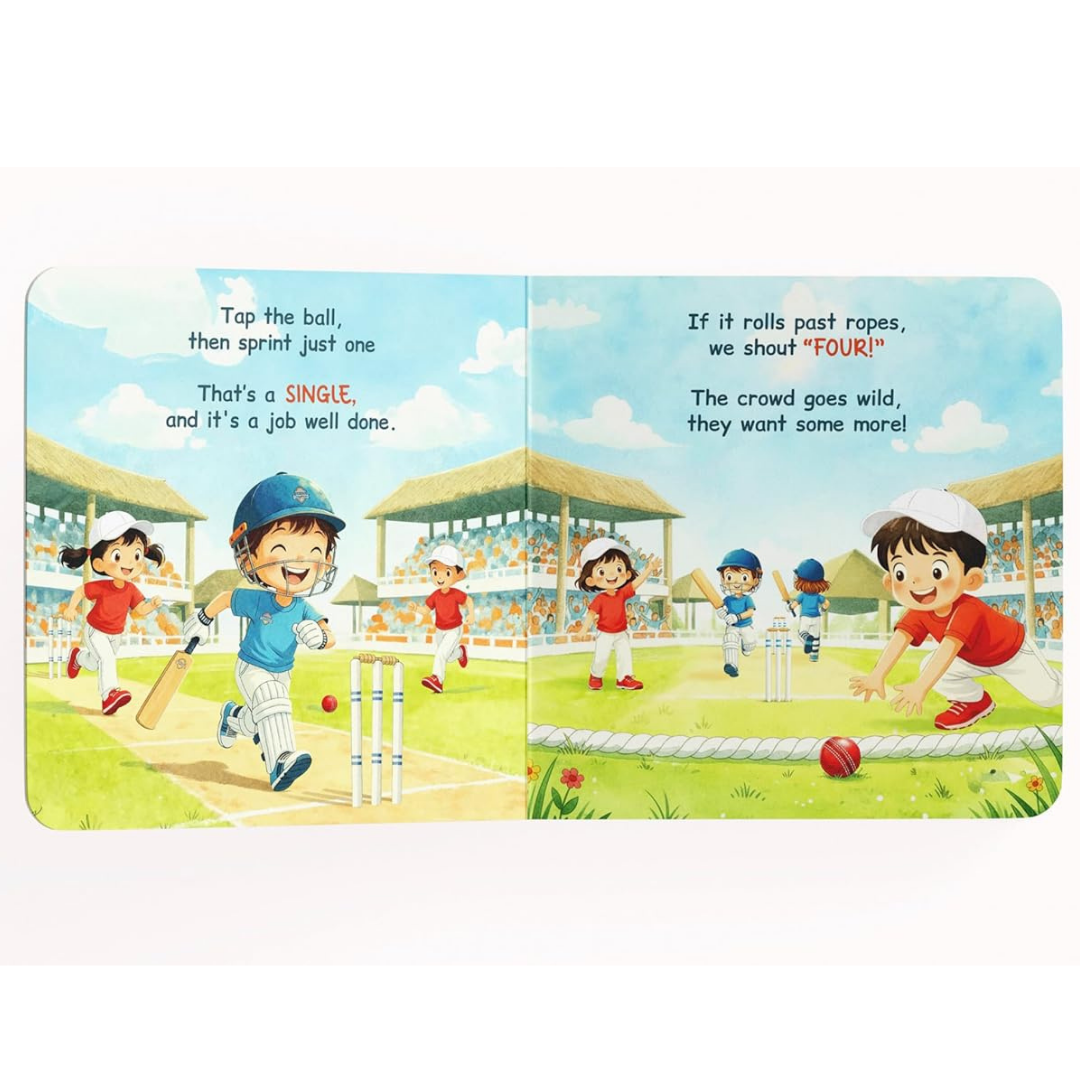 Little Athletes: Little Cricketer – Cricket Board Book for Toddlers