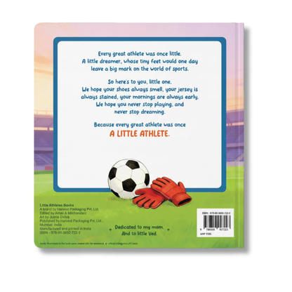 Little Athletes: Little Footballer – Football Board Book for Toddlers